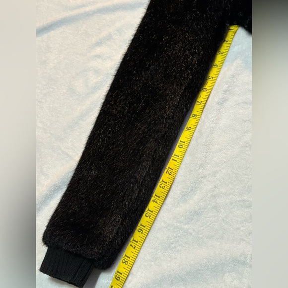 Vintage Split Black Bunny fur Coat - Picture 9 of 12